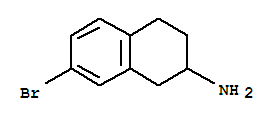 Structure of 7-BROMO-1,2,3,4-TETRAHYDRO-NAPHTHALEN-2-YLAMINE