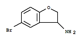 Structure of 5-BROMO-2,3-DIHYDRO-BENZOFURAN-3-YLAMINE HYDROCHLORIDE
