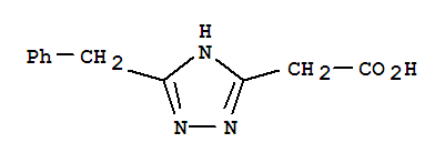 Structure of (5-BENZYL-4H-[1,2,4]TRIAZOL-3-YL)-ACETIC ACID