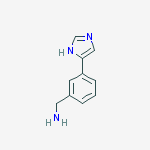 Structure of 3-(1H-IMIDAZOL-4-YL)-BENZYLAMINE
