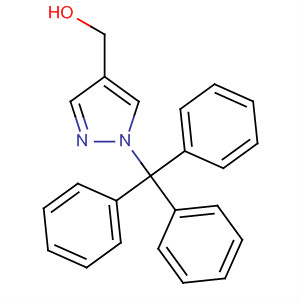 Structure of 1H-Pyrazole-4-methanol, 1-(triphenylmethyl)-