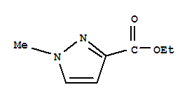 1-甲基-3-乙氧羰基吡唑结构式