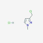 Structure of 3-(chloromethyl)-1-methyl-1H-pyrazole