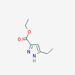 Structure of 3-ETHYL-1H-PYRAZOLE-5-CARBOXYLIC ACID ETHYL ESTER