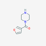 Furan-3-yl(piperazin-1-yl)methanone结构式