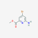 Structure of 2-AMINO-4-BROMO-6-CARBOXYPYRIDINE METHYL ESTER