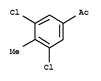 3,5-Dichloro-4-methylacetophenone结构式