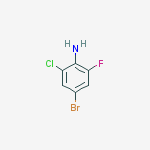 Structure of 4-BROMO-2-CHLORO-6-FLUOROANILINE