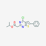 Structure of isopropyl 2-(4-chloro-6- phenylthieno[2,3-d]pyrimidin-2-yl)acetate