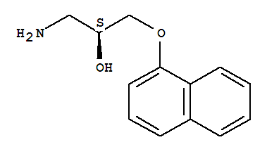Structure of 1-AMINO-3-(1-NAPHTHALENYLOXY)PROPAN-2-OL