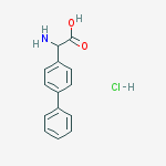 Structure of 2-Amino-2-(4-biphenylyl)acetic Acid Hydrochloride