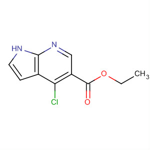 Structure of 4-Chloro-1H-pyrrolo[2,3-b]pyridine-5-carboxylic acid ethyl ester