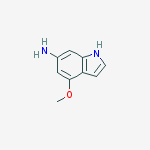 Structure of 4-METHOXY-6-AMINO INDOLE