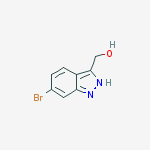 Structure of 6-BROMO-3-HYDROXYMETHYL-1H-INDAZOLE