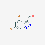 (4,6-dibromo-2H-indazol-3-yl)methanol结构式