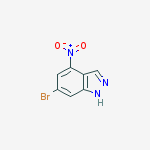 Structure of 6-Bromo-4-nitro-1H-indazole