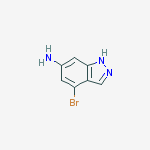 4-Bromo-6-amino(1H)indazole结构式