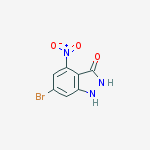 Structure of 6-Bromo-3-hydroxy-4-nitro (1H)indazole