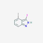 Structure of 3,4-Diiodo(1H)indazole