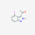4-iodo-2H-indazole-3-carbaldehyde结构式