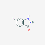 Structure of 3-Hydroxy-6-iodo (1H)indazole
