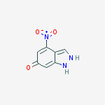 Structure of 4-nitro-1,2-dihydroindazol-6-one