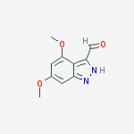 Structure of 4,6-Dimethoxy-3-indazolecarboxaldehyde