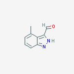 Structure of 4-methyl-2H-indazole-3-carbaldehyde