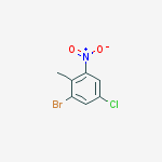 Structure of 2-BROMO-4-CHLORO-6-NITROTOLUENE