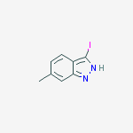 Structure of 1h-Indazole, 3-Iodo-6-Methyl-