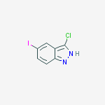 3-Chloro-5-iodo-1H-indazole结构式