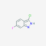 Structure of 3-Chloro-6-iodo (1H)indazole