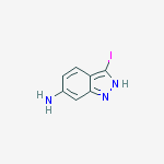 Structure of 6-Amino-3-iodo (1H)indazole