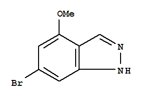 Structure of 6-BROMO-4-METHOXY-1H-INDAZOLE