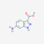 6-Amino-(1H)indazole-3-carboxylic acid结构式