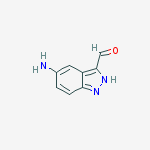 Structure of 5-amino-1H-indazole-3-carbaldehyde