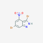 Structure of 3,6-Dibromo-4-nitro (1H)indazole