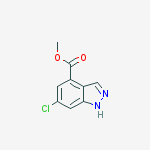 Structure of 6-Chloro-4-indazolecarboxylic acid methyl ester
