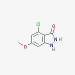 Structure of 4-CHLORO-6-METHOXY-3-HYDROXYINDAZOLE