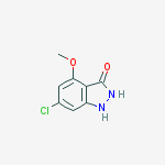 Structure of 6-CHLORO-3-HYDROXY-4-METHOXYINDAZOLE