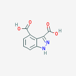 Structure of 1H-INDAZOLE-3,4-DICARBOXYLIC ACID