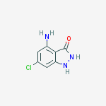 Structure of 4-Amino-6-chloro-3-hydroxy (1H)indazole