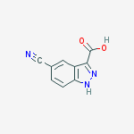Structure of 5-Cyano indazole-3-carboxylic acid