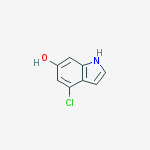 Structure of 4-Chloro-1H-indol-6-ol