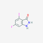 Structure of 4,6-Diiodo-3-hydroxyindazole