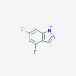 Structure of 6-Chloro-4-fluoro(1H)indazole