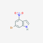 Structure of 1H-Indole, 6-broMo-4-nitro-