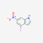 Structure of 1H-Indole, 4-iodo-6-nitro-