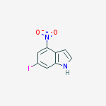 Structure of 1H-Indole, 6-iodo-4-nitro-