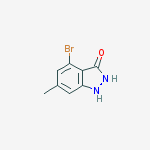 Structure of 4-Bromo-3-hydroxy-6-methyl (1H)indazole